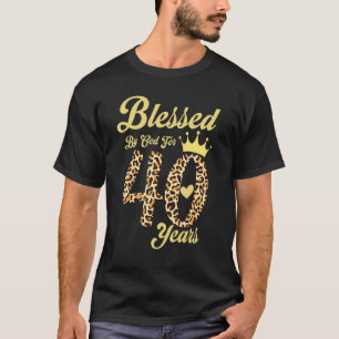 T-shirt Béni Par Dieu Pendant 40 Ans Heureux40e Anniversai