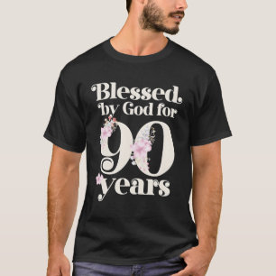 T-shirt Béni Par Dieu Pendant 90 Ans