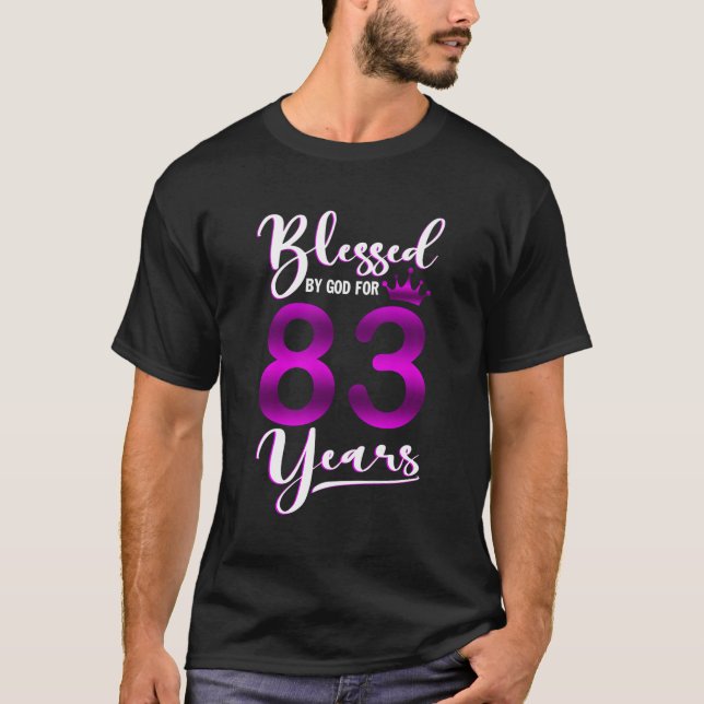 T-shirt Béni Par Dieu Pour 83 Joyeux 83E (Devant)