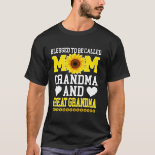 T-shirt Bénie d'être appelée maman grand-mère arrière-gran