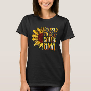T-shirt Bénie d'être appelée Oma joli tournesol femmes pap