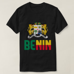 T-shirt Bénin Drapeau et blason Patriotique