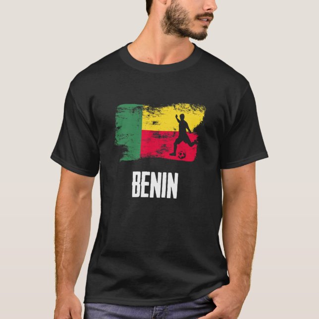 T-shirt Benin Flag Jersey Beninese Soccer Team Beninese (Devant)