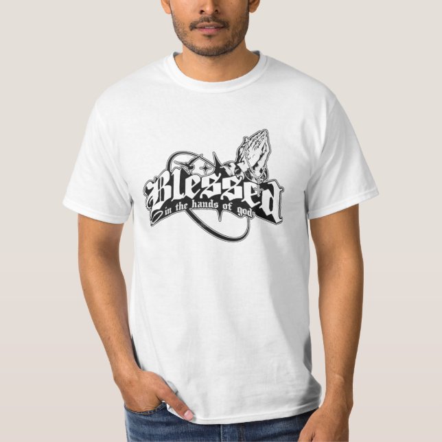 T-Shirt Bénis dans les Mains de Dieu (Devant)