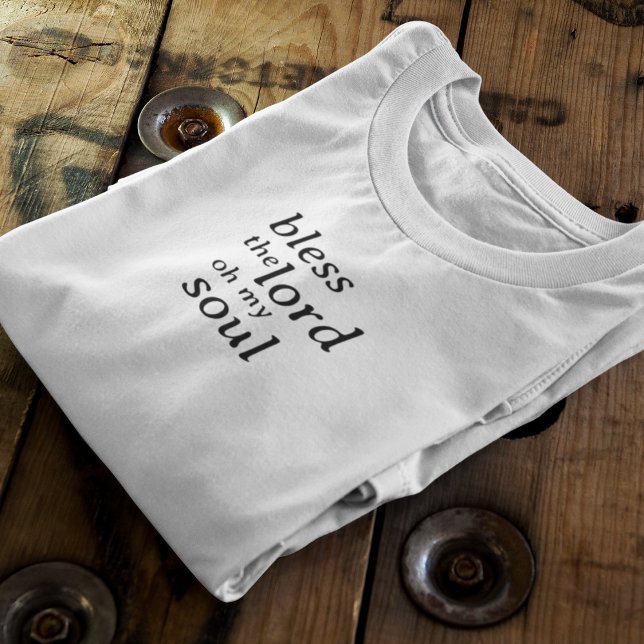 T-shirt Bénis soit le Seigneur (Créateur téléchargé)