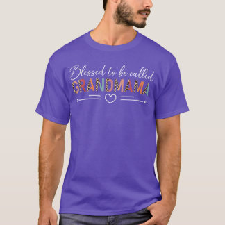 T-shirt Bénis Soyez Appelée Grandmama Grand-mère Grand-mèr