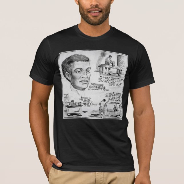 T-shirt Benjamin Banneker : Black Scientist & Revolutionar (Devant)