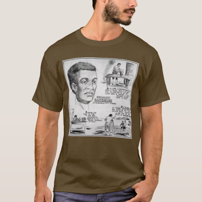 T-shirt Benjamin Banneker : Black Scientist & Revolutionar (Devant)