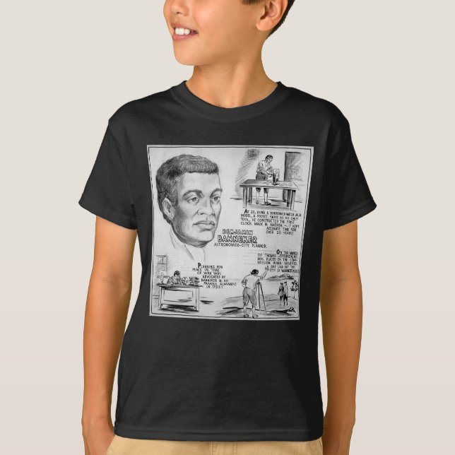 T-shirt Benjamin Banneker : Black Scientist & Revolutionar (Devant)
