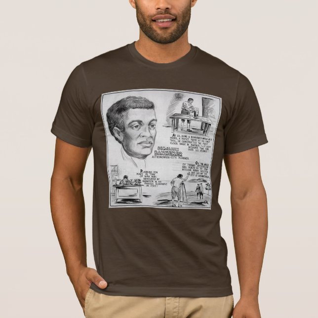 T-shirt Benjamin Banneker scientifique noir américain (Devant)