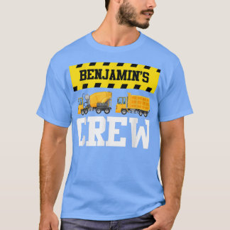 T-shirt Benjamin Construction Crew Custom Dumptruck Dump T
