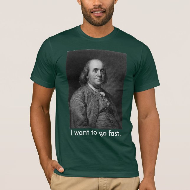 T-shirt Benjamin Franklin, avec l'expression (Devant)