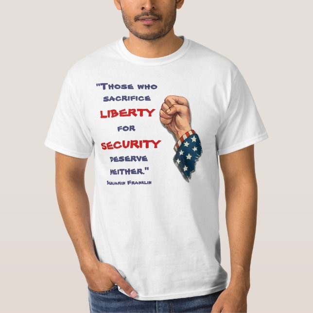 T-shirt Benjamin Franklin Liberty Shirt (Devant)