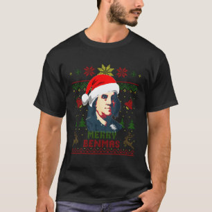 T-shirt Benjamin Franklin Merry Benmas