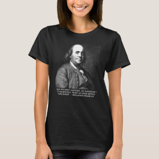 T-shirt Benjamin Franklin Zitat - penseur libre allemand