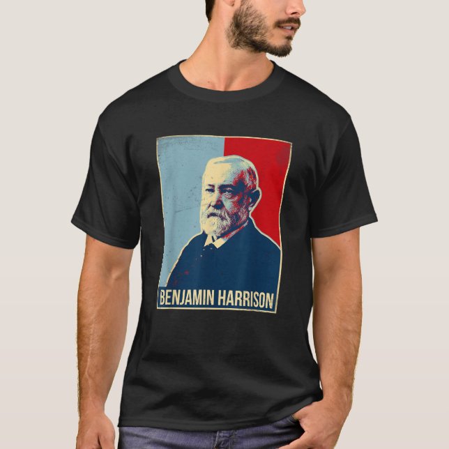 T-shirt Benjamin Harrison Président (Devant)
