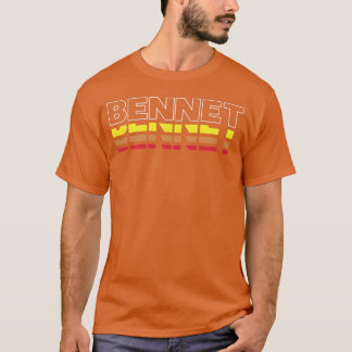 T-shirt Bennet Prénom Drôle Vintage Sunset Bennet frie