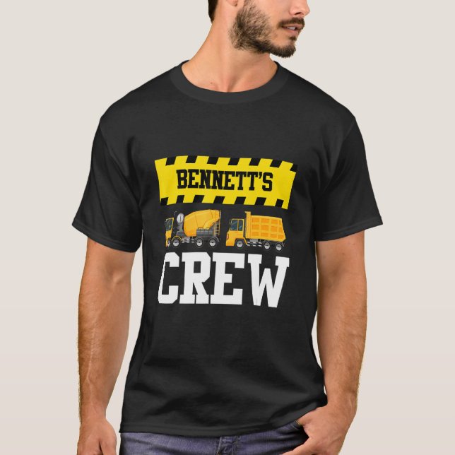 T-shirt Bennett Construction Crew Doublon Doublon Personna (Devant)