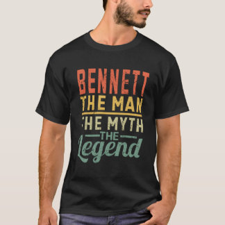 T-shirt Bennett L'Homme Le Mythe La Légende Nom Bennett