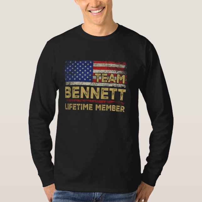 T-shirt Bennett Nom de famille Shirt Team Bennett (Devant)