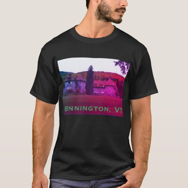 T-shirt Bennington, VT Mansion - Mount Anthony (Devant)