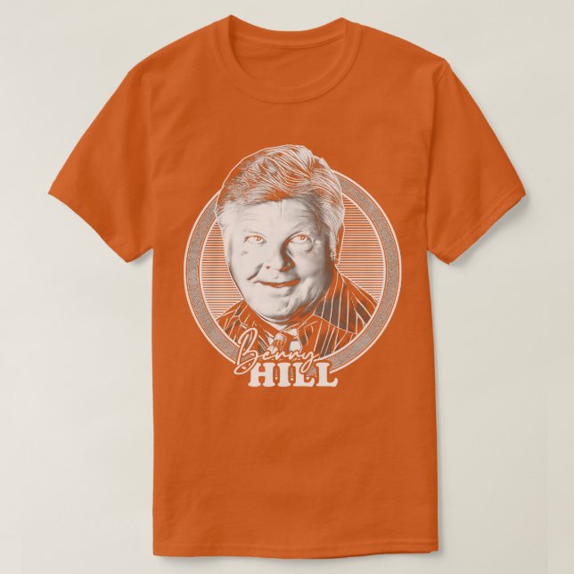 T-shirt Benny Hill les années 70 Retro Fan Design (Design devant)
