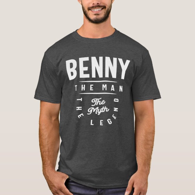 T-shirt Benny L'homme Le Mythe La Légende Nom Benny (Devant)