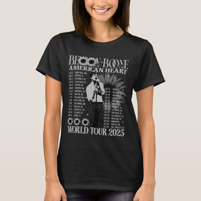 T-shirt Benson Boone feux d'artifice et rollers Tou (Devant)