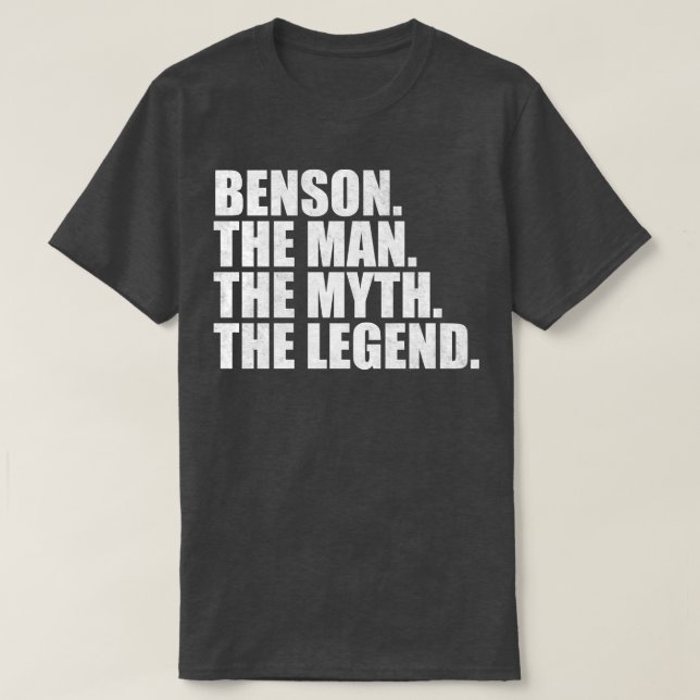 T-shirt BensonBenson Nom Benson prénom (Design devant)