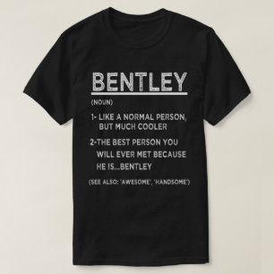 T-shirt BENTLEY Définition Drôle Nom Personnalisé Pour 