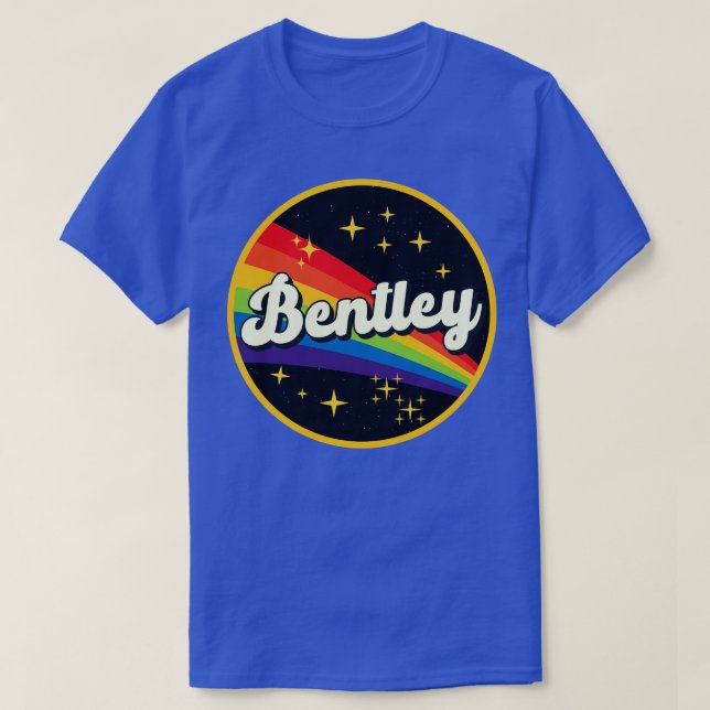 T-shirt Bentley Rainbow Dans L'Espace Style Vintage (Design devant)
