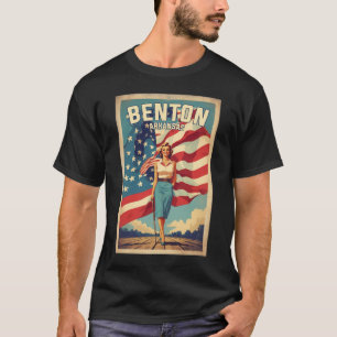 T-shirt Benton Arkansas Usa Vintage voyage Tourisme