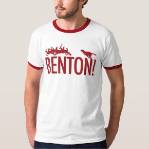 T-shirt Benton ! le chien chassant des cerfs communs en
