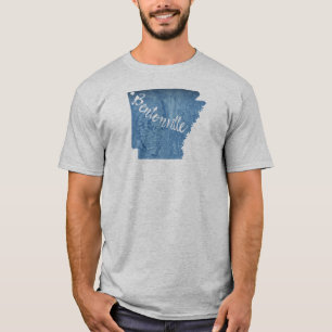 T-shirt Bentonville Arkansas Grain de bois