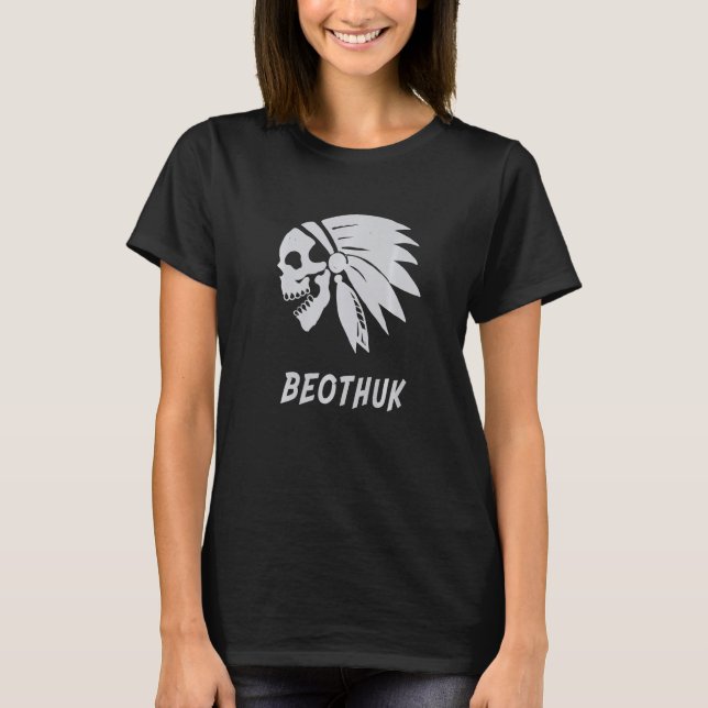 T-shirt Beothuk Native American Indian Born Freedom Evil S (Devant)