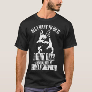 T-shirt Berceau Allemand Graphisme Boire Bière Et Hang