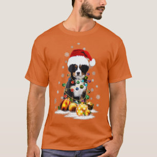 T-shirt Berese Mountain Dog Lights Christmas Matching Fam