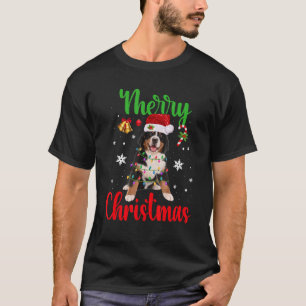 T-shirt Berese Mountain Dog Lights Christmas Matching Fam
