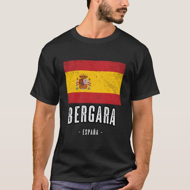 T-shirt Bergara Spain Es Flag City Bandera Ropa (Devant)