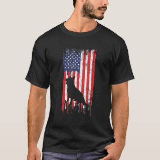 T-shirt berger allemand 4 juillet patriotique américain Ét