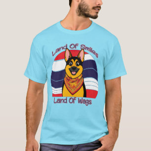 T-shirt Berger Allemand Au Pays Des Sourires Et Des Queues