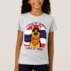 T-Shirt Berger Allemand Au Pays Des Sourires Et Des Queues
