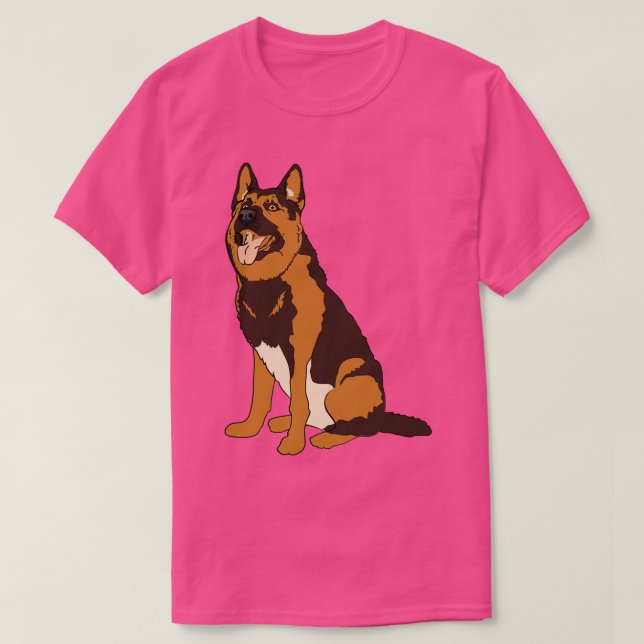 T-shirt berger allemand berger allemand (Design devant)