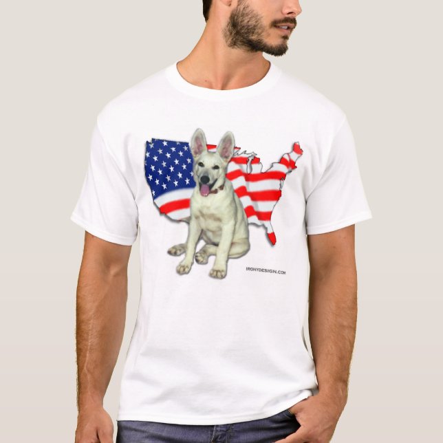 T-shirt Berger allemand blanc (Devant)