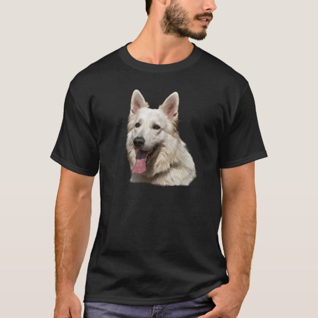 T-shirt berger allemand blanc (Devant)