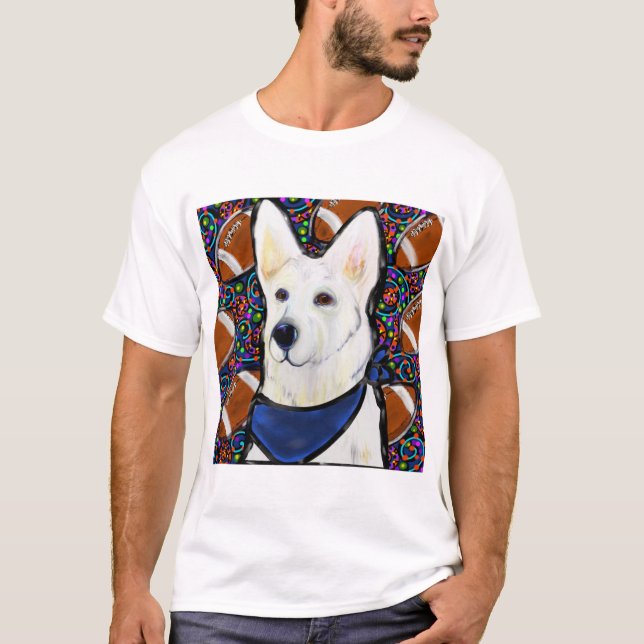T-shirt Berger allemand blanc (Devant)