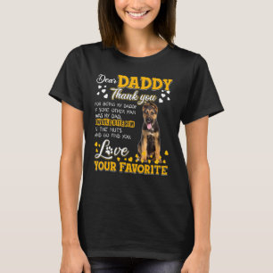 T-shirt Berger Allemand Cher Papa Merci D'Être Mon