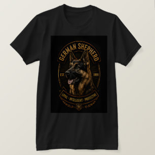 T-shirt Berger Allemand Chien Loyal Intelligent Protecteur