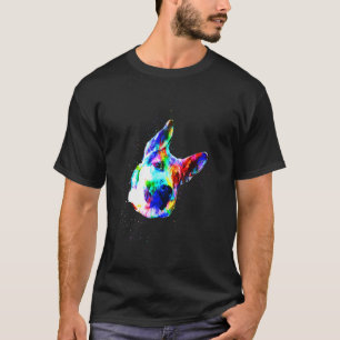 T-shirt Berger allemand couleur chien Splash Pop Art moder