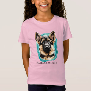 T-shirt berger allemand de fille